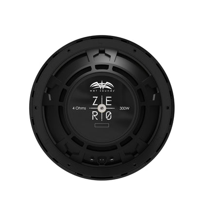 Wet Sounds ZERO 10 S2 XZ-B - Black 10" ZERO Series Marine Subwoofer with Shallow Mounting Depth and Hidden Mounting Hardware