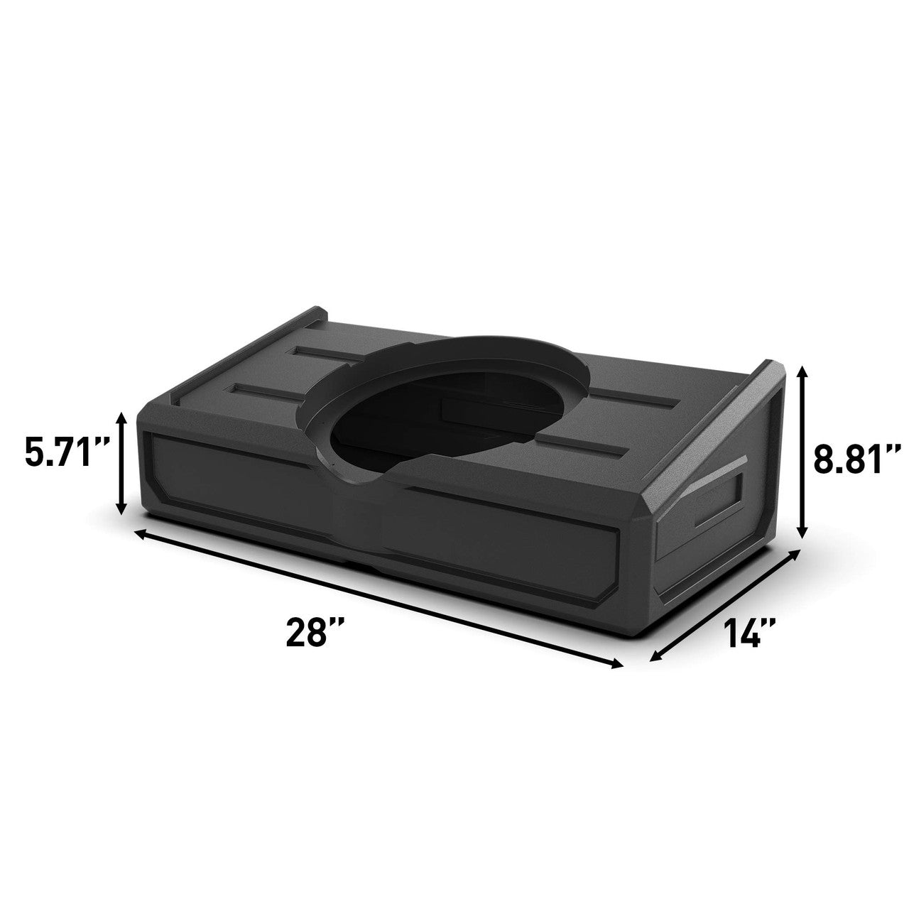 Wet Sounds ZERO 12 SUB KIT-S4 - Black, 4-Ohm 12" ZERO Series Marine Subwoofer & Roto-Molded Loaded Subwoofer Enclosure